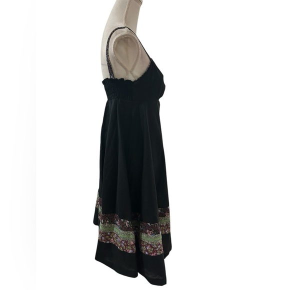 Young Edwardian by Arpeja bohemian💥1970s VTG midi black Dress size Small - Picture 5 of 8